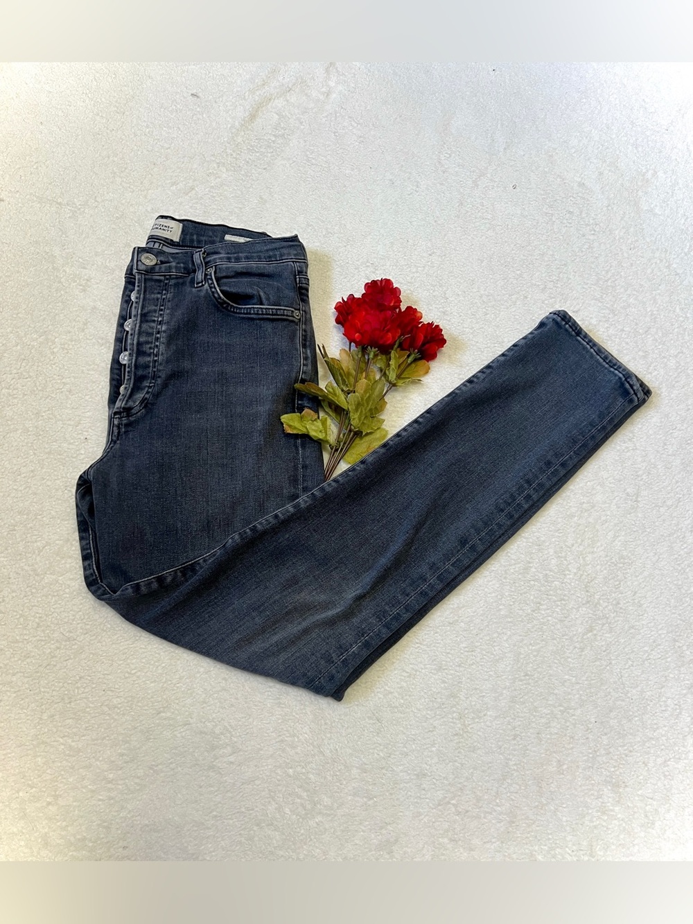 Citizens of Humanity Charcoal Olivia Ankle Jean - Size 27